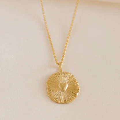 gold plated ketting met hartje
