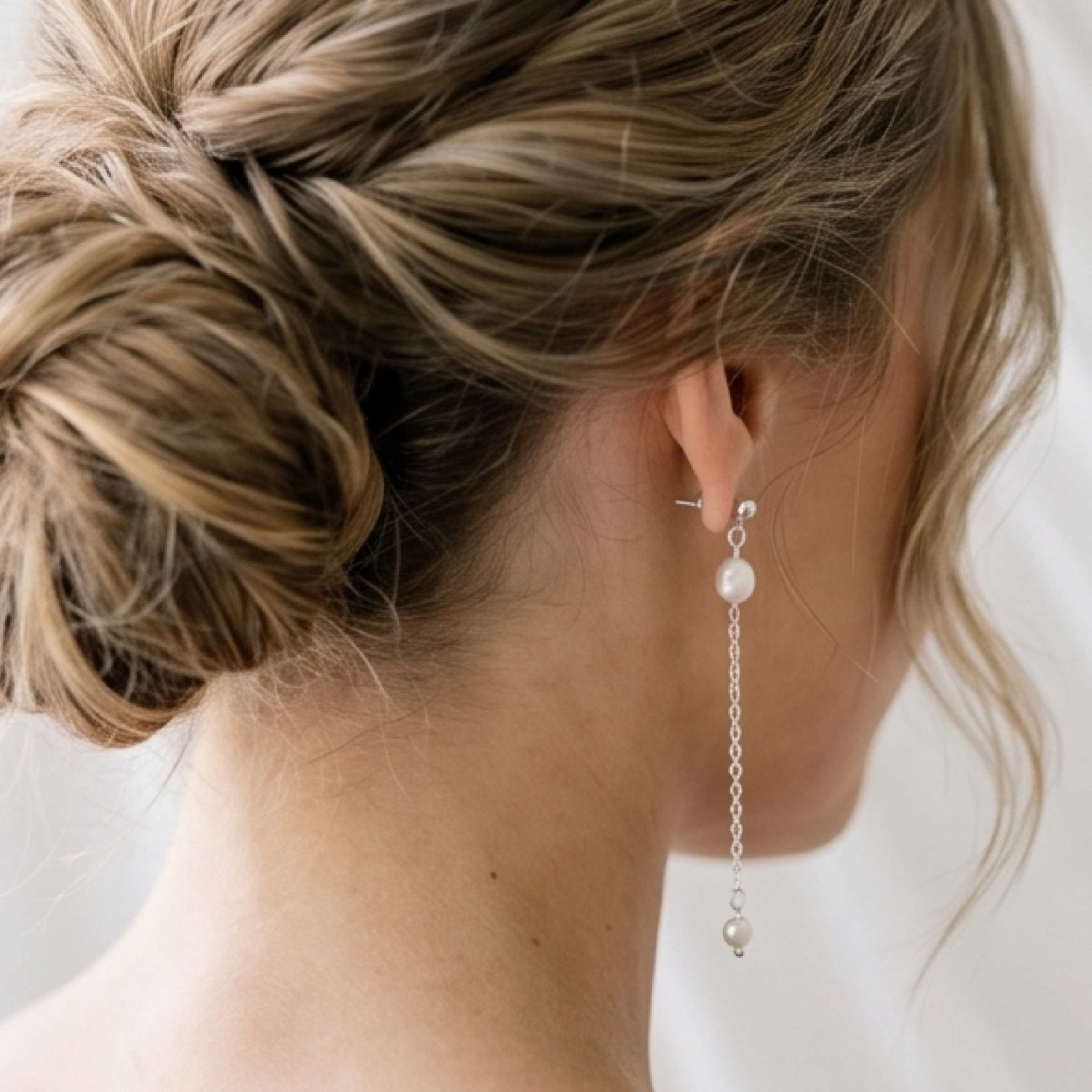 ARIEL SILVER PAREL OORBELLEN BRUID 1