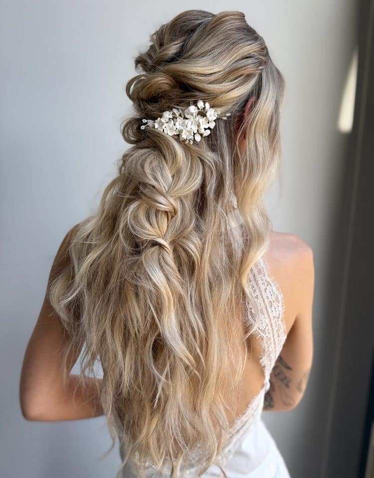 Lizzie Hairclip Silver