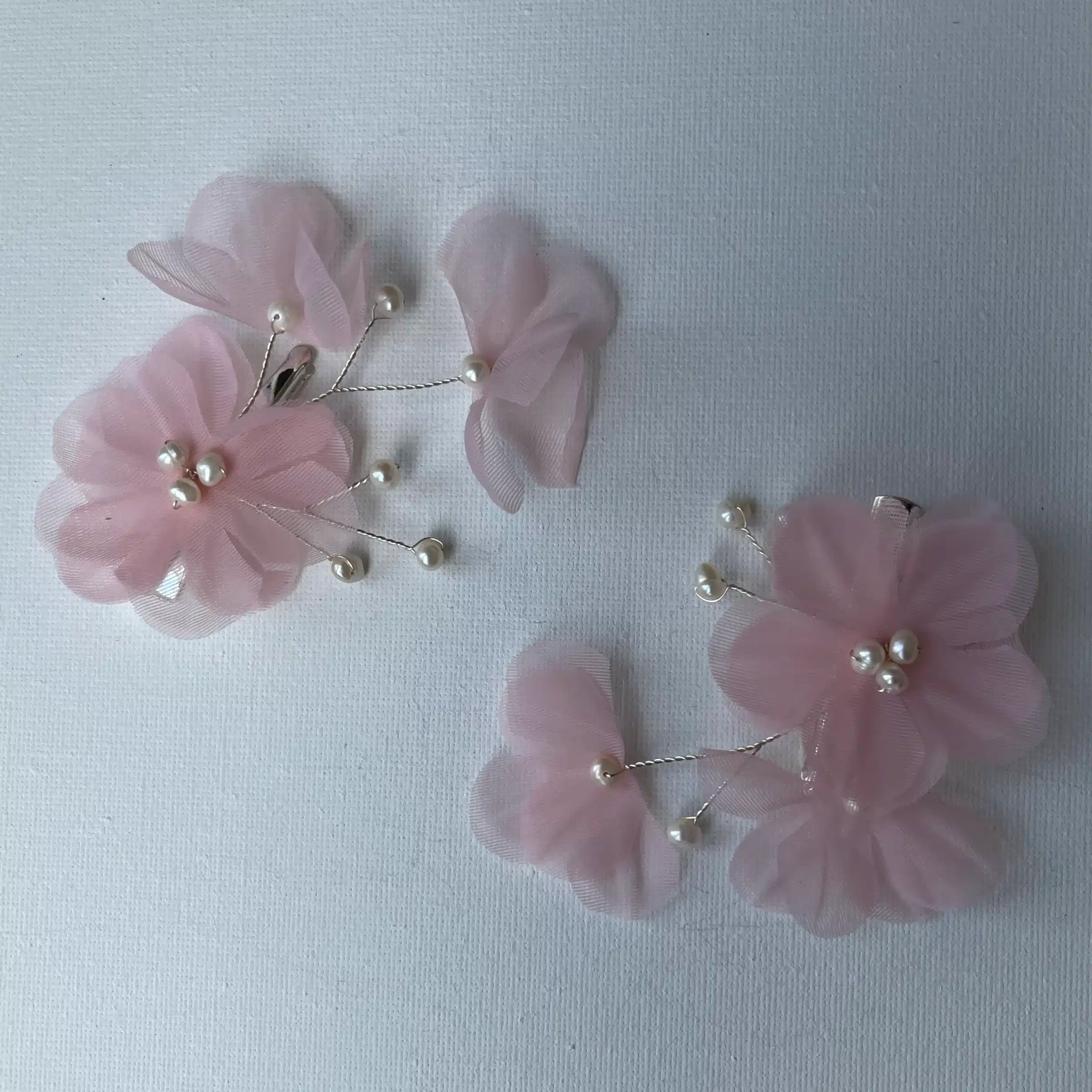 Rose Hairclips Silver - Afbeelding 2