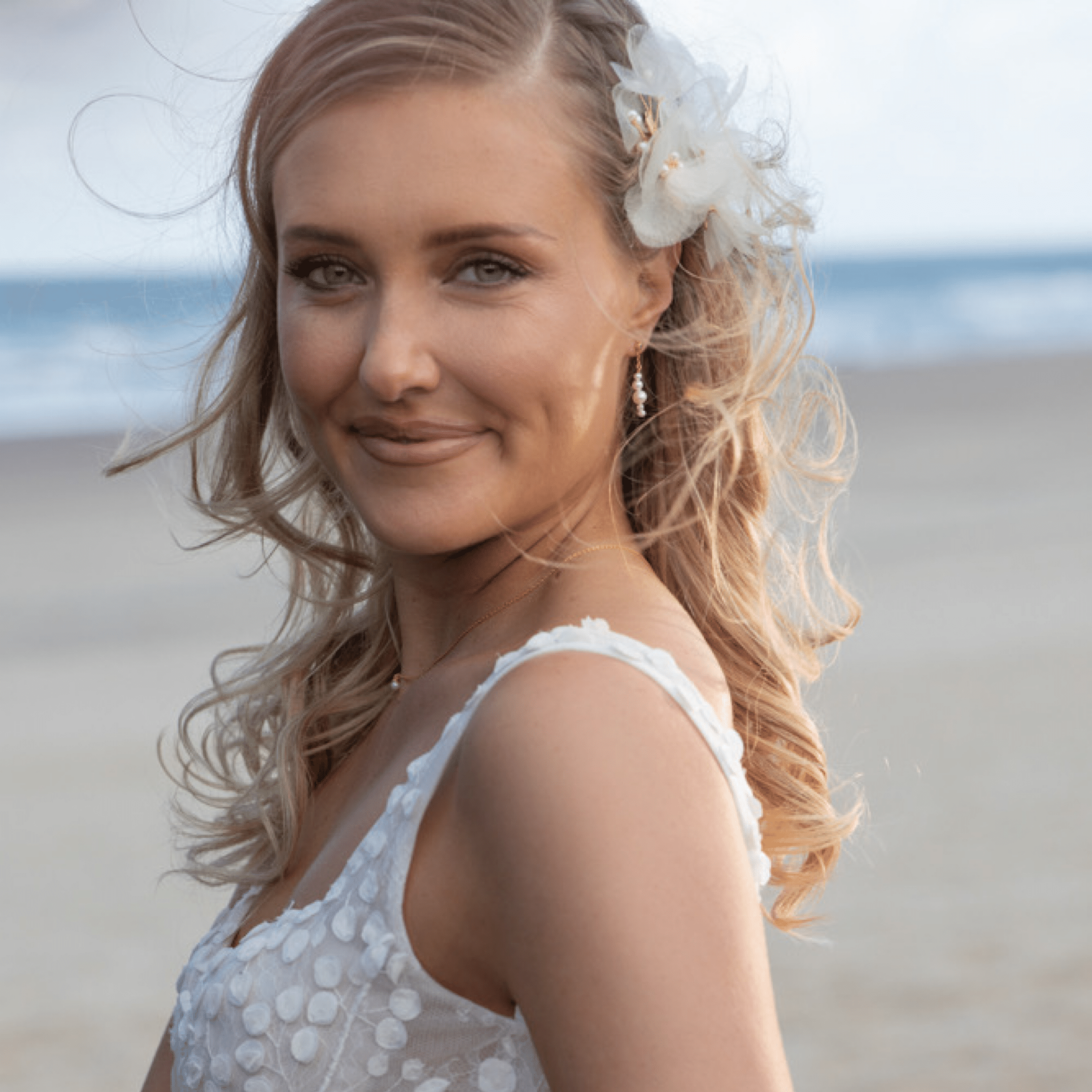 boho bloemen hairclips bruid